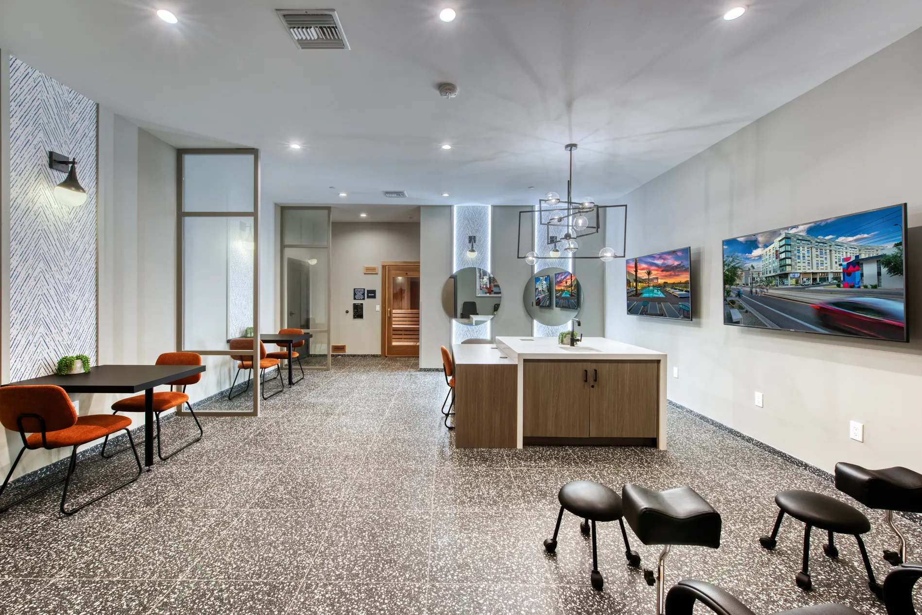 A spa treatment lounge at Canvas Tempe